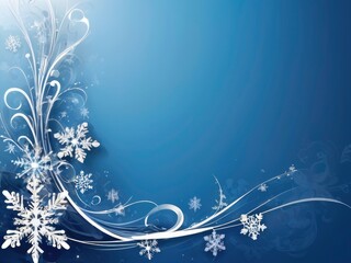 Beautiful falling snowflakes wallpaper. Winter dust ice particles. Snowfall weather white teal blue background. Many snowflakes january theme. Snow hurricane scenery, Magic nature fantasy snowfall.