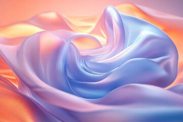 Soft Liquid Patterns in Pastel Blue Tones