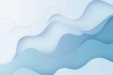 Fototapeta premium Soft Blue Minimalist Abstract Background with Shapes