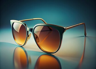 Luxurious Sunglasses Minimalist AI Photography, High-End Glasses, Brand Presentation