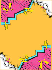 Yellow comic captions and notifications , comic discussion 