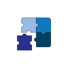 puzzle games vector type icon