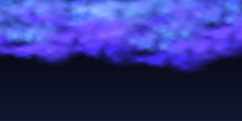 Panoramic abstract pink blue sky background. Skyscape with fluffy clouds. Gradient fantasy paradise background.