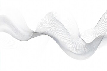 Fototapeta premium Minimalist Fluid Lines in Monochrome Design