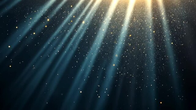 Abstract Background with Light Rays and Dust Particles, sparkle, glow, shine, glitter, bokeh