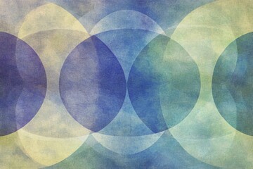 Pastel Overlapping Shapes in Muted Tones