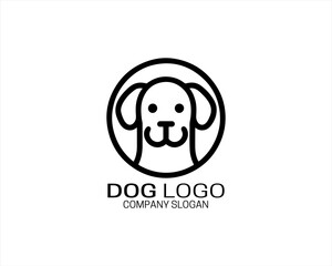 Obraz premium dog logo vector