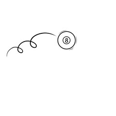 doodle billiard ball effect