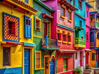 Obraz premium Vibrant Canvas Sections - Architectural Photography