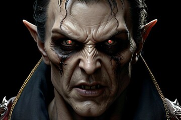 Obraz premium a lord of darkness and evil with very smooth features, light, fantasy