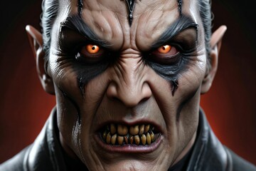 a lord of darkness and evil with very smooth features, light, fantasy