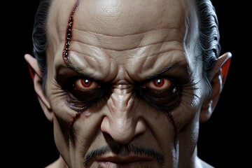 Fototapeta premium a lord of darkness and evil with very smooth features, light, fantasy