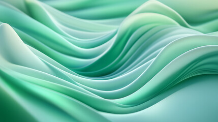 Obraz premium “Green Wave Symphony”