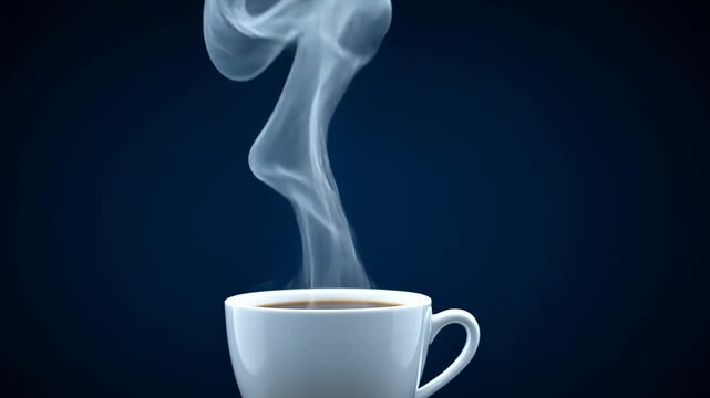 A steaming cup of dark, aromatic coffee rests on a saucer, ready to be savored