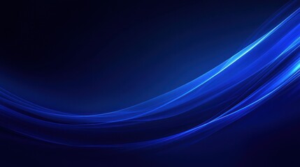Abstract blue wave design on a dark background.