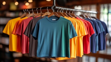 Explore the vibrant range of colorful t-shirts available for every style