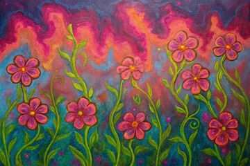 background with flowers