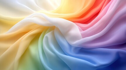 Obraz premium Abstract colorful fabric background with rainbow ombre effect.