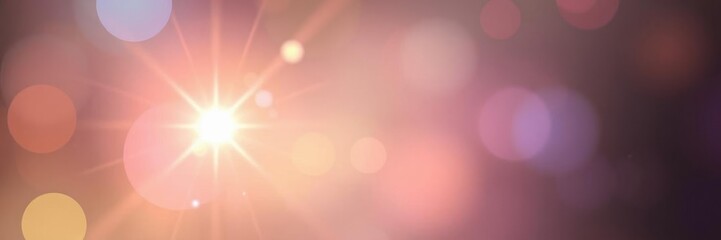 Obraz premium Abstract glowing light lens flare effect with soft rays and gradient colors, rays, beam