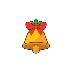 Christmas bell design element vector illustration