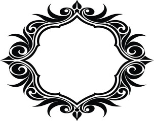 vintage frame, decorative frame vector illustration 