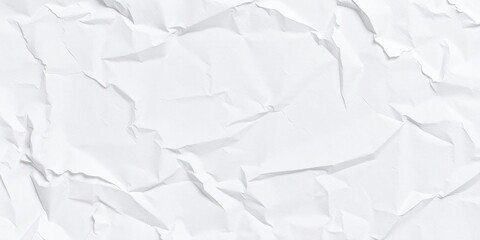 Fototapeta premium Rough and textured white paper poster with creases and folds, surface, mockup