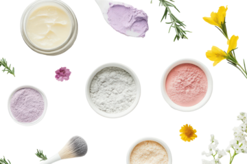 Gentle Formulas Fresh K-Beauty Exfoliators Isolated On Transparent Background on transparent background