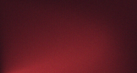 Abstract Dark red gradient grainy background with grainy noise texture. Moody and elegant design good for modern art, posters, banners, and digital