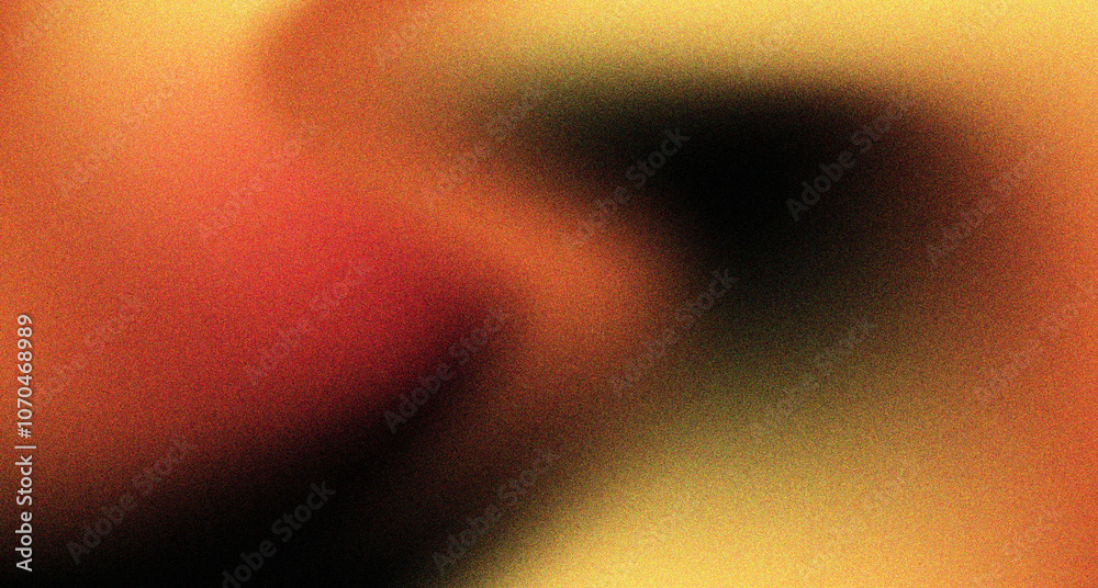 Aufkleber Bright orange and red gradient blending into dark background, ideal for festive banner designs and vibrant webpage headers