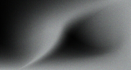 Abstract black and grey grainy gradient background  creating a sense of depth and dimension