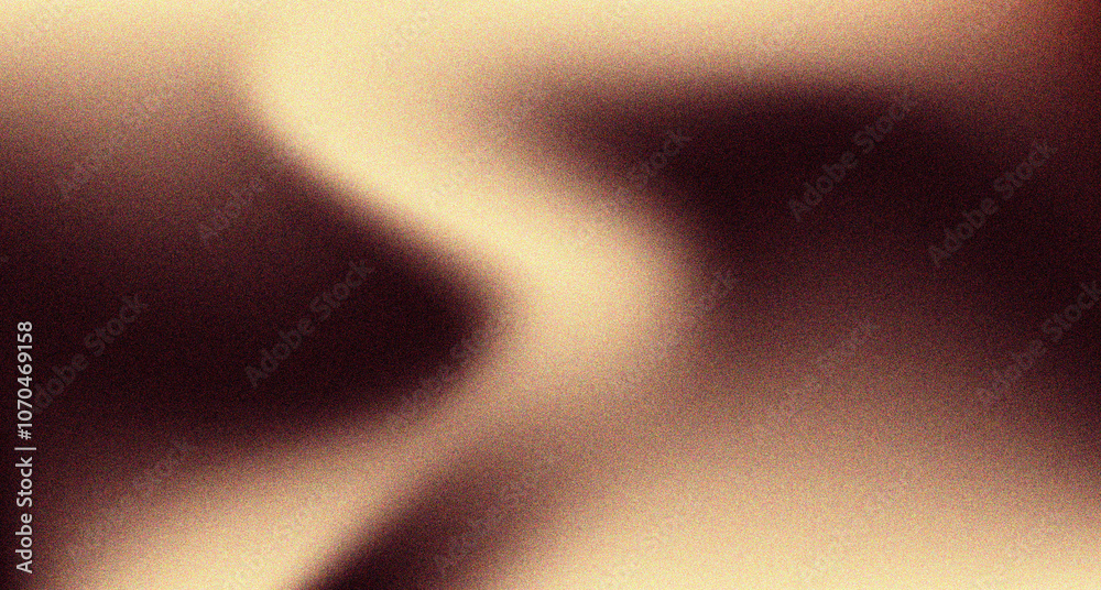 Poster dark brown gradient background, grainy gradient splash wave, abstract noise texture gradient, white 