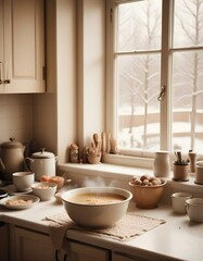 Obraz premium breakfast in the morning