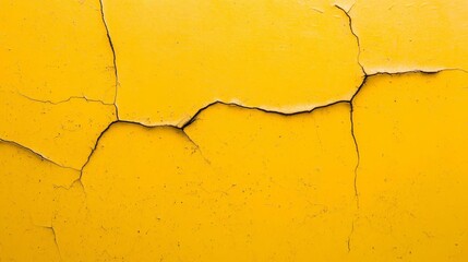 Obraz premium Scratched yellow background, vintage grunge aesthetic, rich depth with worn textures, captivating backdrop with rustic tones