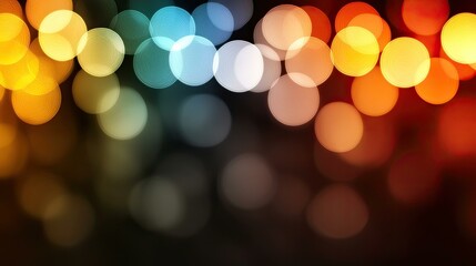 Abstract Blurred Background of Colorful Lights