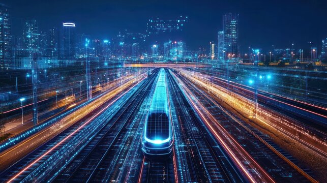 AI-driven network management optimizing the operation of high-speed rail systems in real-time - Powered by Adobe