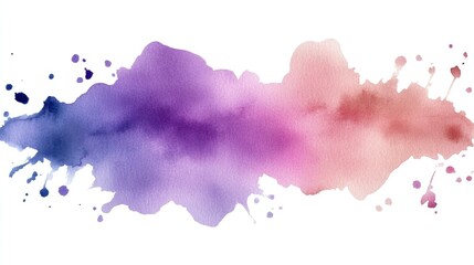 Obraz premium Abstract watercolor background with purple, pink and blue colors