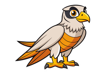 Falcon cartoon vector