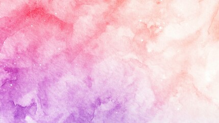 Abstract Watercolor Background with Pink, Purple, and White Colors