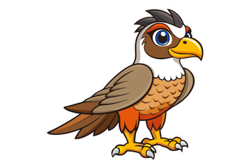 Falcon cartoon vector