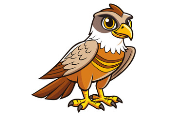 Falcon cartoon vector