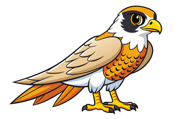 Falcon cartoon vector