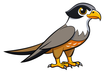 Falcon cartoon vector