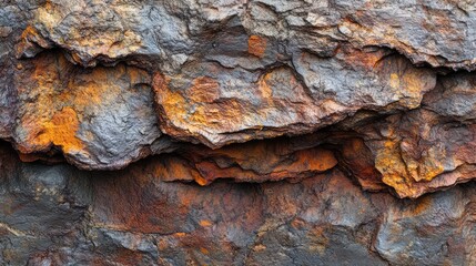 Textured Rock Surface with Natural Color Variations