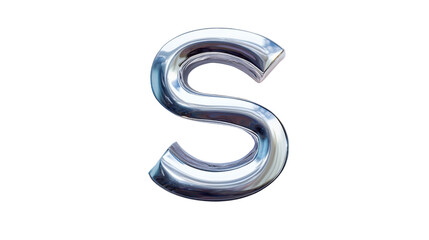 Fototapeta premium Chrome Letter S.