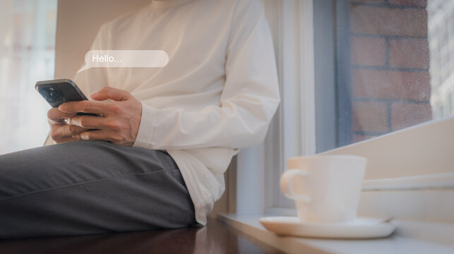 searching icon by person by mobile phone for business information and communication with customer and project team and searching to access to data analysis and search job send resume for another job