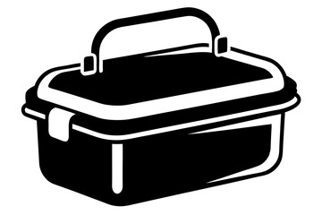 Lunchbox Silhouette vector illustration