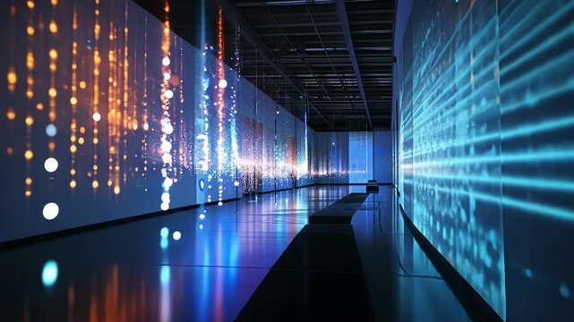 A sound installation featuring overlapping audio recordings of different sounds conveying the complexity and variability of particles in superposition.