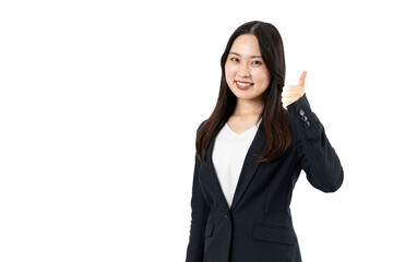 goodサインをするビジネスウーマン01