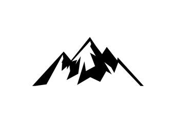 mountain and water logo template logo icon vector illustration	