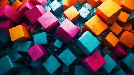 Colorful and abstract shape design, abstract, colorful, shape,render, vivid, geometric, vibrant, art, digital, modern